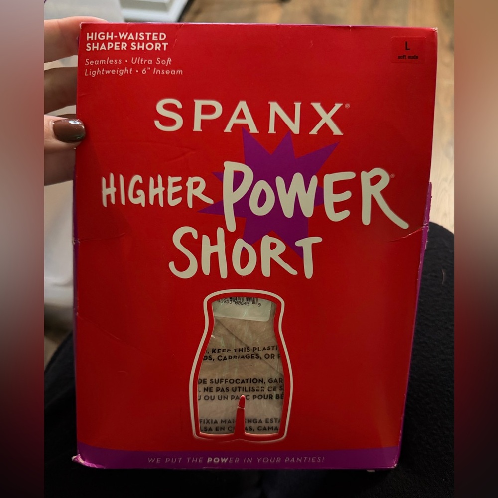 SPANX Red Higher Power Shaper Shorts